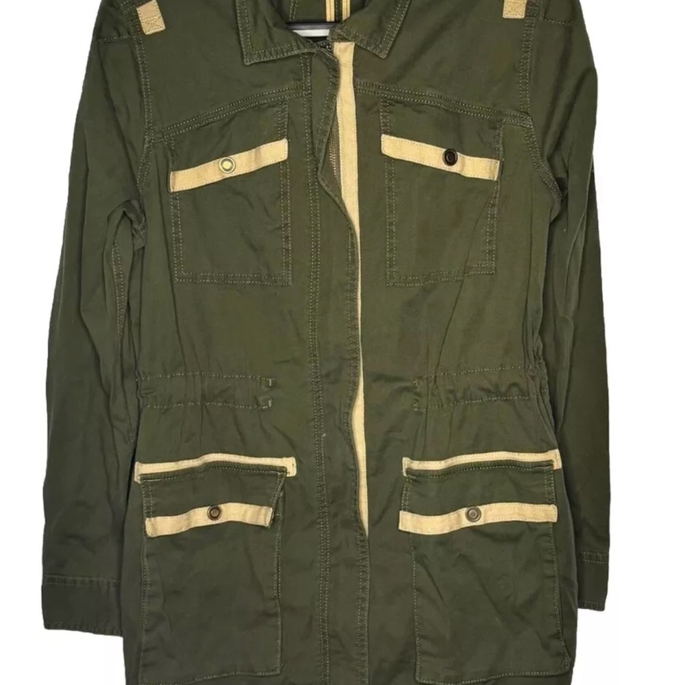 CAbi Military Olive Green Utility Jacket Sz S #722